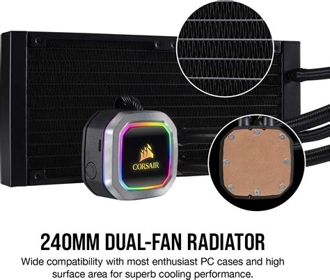 Buy Shop Corsair H100i RGB Platinum CPU Liquid Cooler (Black) at Low ...