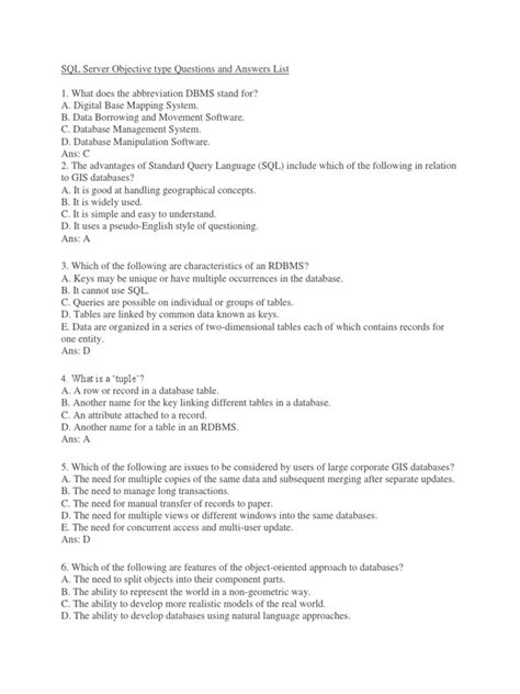 Image result for Simple SQL Questions and Answers