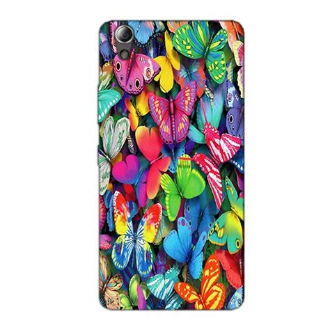 Colorful Butterflies Back Cover for Lenovo A6000 : Amazon.in: Electronics