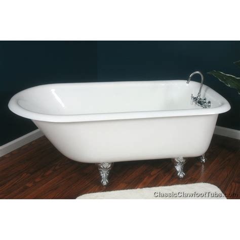 61" Rolled Rim Cast Iron Clawfoot Tub | Classic Clawfoot Tubs