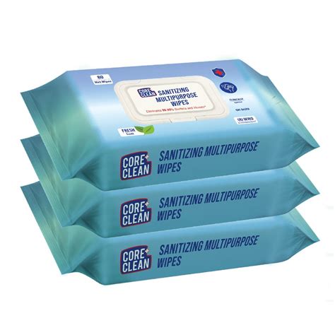 Core Clean Disinfectant Sanitizing Wet Wipes for Clean And Sanitize ...