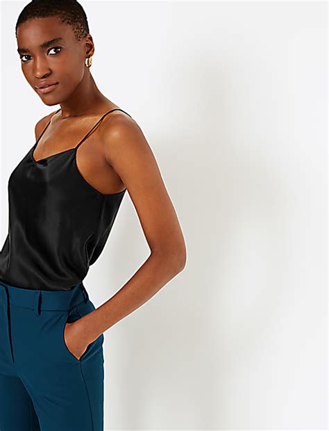 Buy Pure Silk Strappy Cami at Marks & Spencer