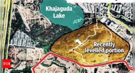 Khajaguda: 3 Booked For Destroying Part Of Khajaguda Rocks | Hyderabad ...