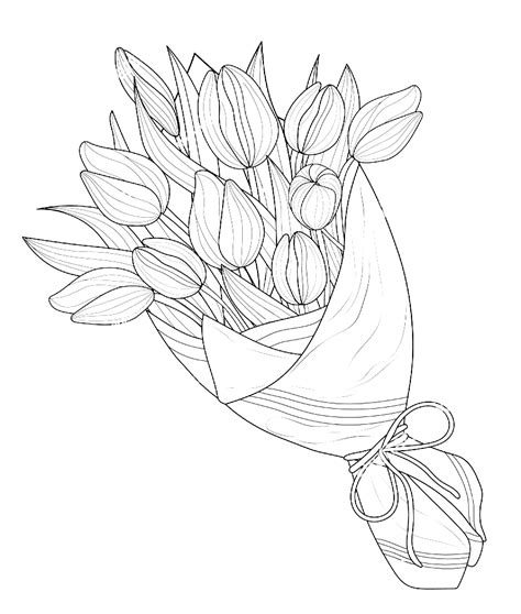 Flower Bouquet coloring pages - Printable coloring pages
