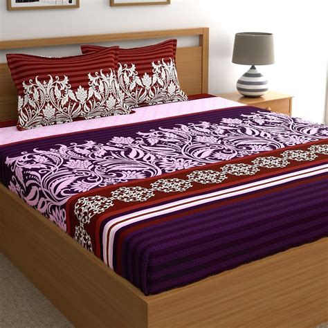 My Room 100% Cotton King Bedsheet with 2 Pillow Covers Cotton, 140tc ...