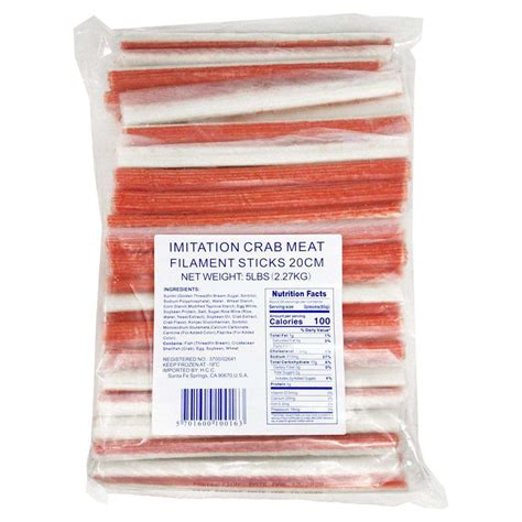 Imitation Crab Meat Stick Calories at Paige Cremean blog