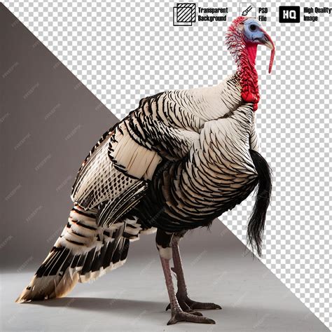 Premium PSD | Royal Palm Turkey Full Body on Transparent Background