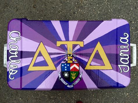 Delta Tau Delta Fraternity Formal Cooler in Bourbon NOLA Purple Tones