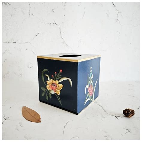 Buy HAND PAINTED - TISSUE BOX TALL - MIDNIGHT BLUE Online at Rs. 2,800. ...