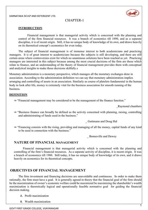 A study of financial statements through ratio anaysis in ks &dl | PDF