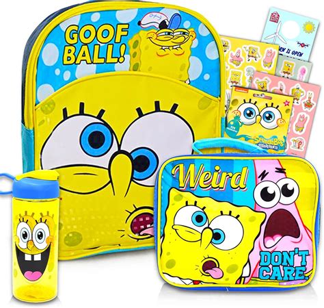 Buy Nick Shop Spongebob Squarepants Backpack and Lunch Box Set - 11 ...