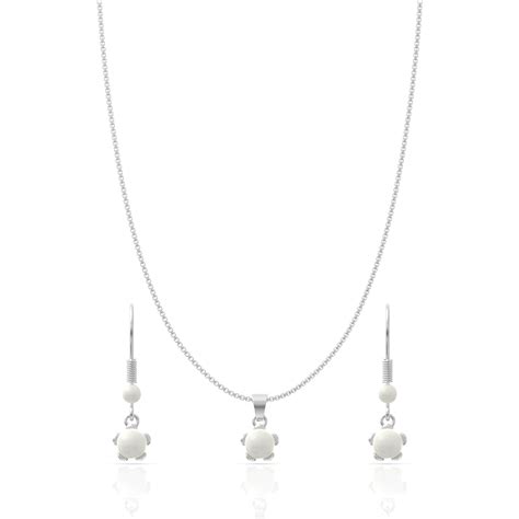 Classic White Pearl Silver Pendant – Anayra Jewellery