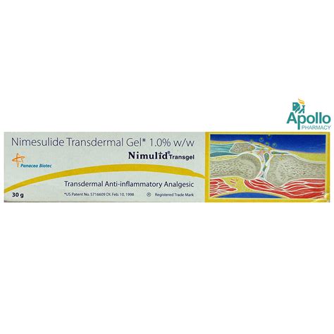 NIMULID TRANSGEL OINTMENT 30GM Price, Uses, Side Effects, Composition ...