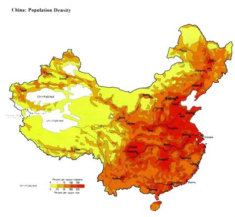 China Population Map 的图像结果
