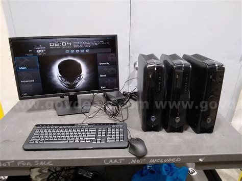 Lot of (3) Alienware X51 R3 i5 Desktop computers, and accessories ...