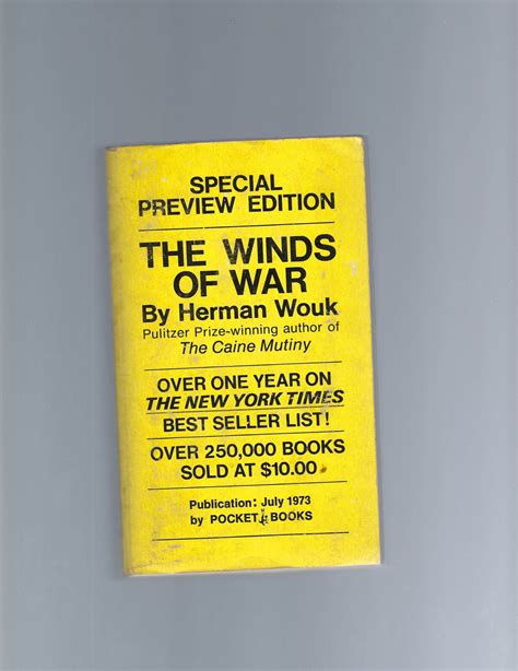 Rare Advance Reading Copy of Herman Wouk s Epic The Winds of War by ...