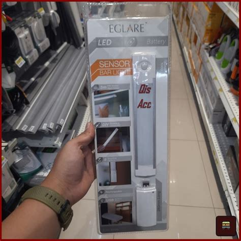 Jual EGLARE Lampu Tempel Magnetic LED Dinding Lemari Sensor Gerak 28 Cm ...
