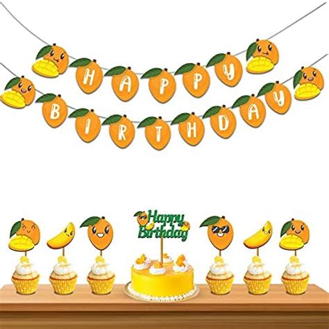 Festiko Mango Theme Birthday Decoration Kit for Kids – Happy Birthday ...