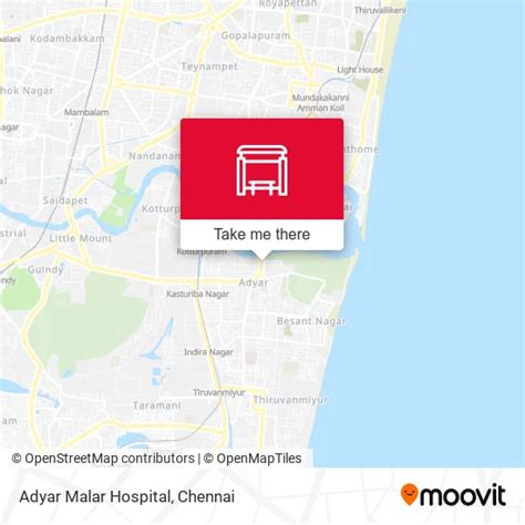 Adyar Malar Hospital stop - Routes, Schedules, and Fares
