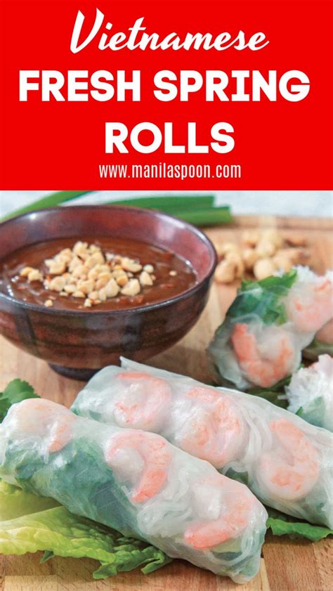 Image result for Vietnamese Fresh Spring Rolls