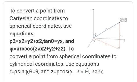 Convert cartesian coordinates for 3,-4,1into spherical coordinates ...
