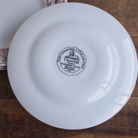 チャーチル ブラックベリー トレリス ケーキ皿 デザートプレート 20cm Churchill Blackberry Trellis イギリス ...