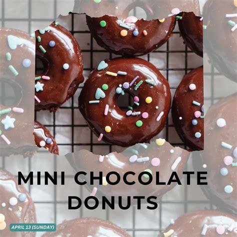 MINI CHOCOLATE DONUTS - Bakeology Culinary Academy & Cafe