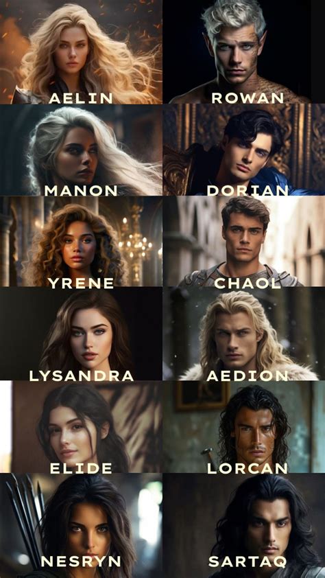 Throne of Glass Characters!! #aelingalathynius #throneofglass #tog #sjm ...