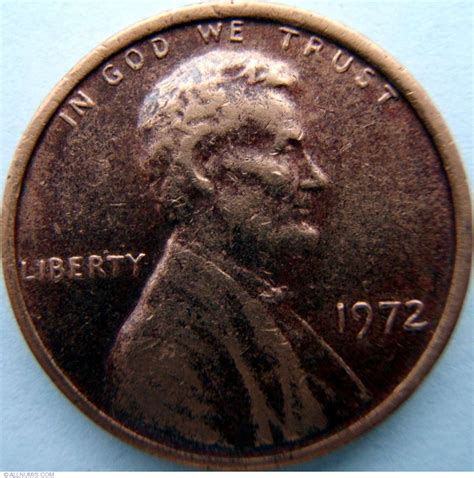 1 Cent 1972, Cent, Lincoln Memorial (1959-2008) - United States of ...