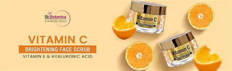 Buy St.Botanica Vitamin C, E & Hyaluronic Acid Brightening Face Scrub ...