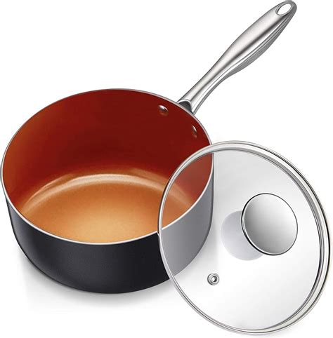 Amazon.com: MICHELANGELO 3 Quart Saucepan with Lid, Ultra Nonstick ...