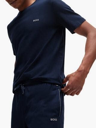 BOSS Mix&Match Embroidered Logo Shorts, Dark Blue