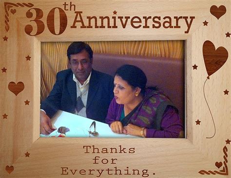 TIEDRIBBONS 30th Marriage Anniversary Mom Dad Photo Frame (6.8 X 8.7 ...