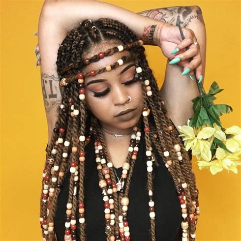 Braids With Beads