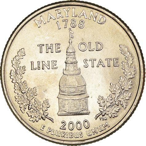 Coin, United States, Maryland 1788, The old line State, Quarter, 2000, U.S.