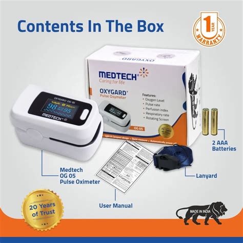 Medtech Pulse Oximeter OG-05 — Medtechlife