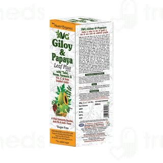 Avg Giloy Papaya Leaf Plus Nectar Sugar Free Juice 500ml - Uses, Side ...