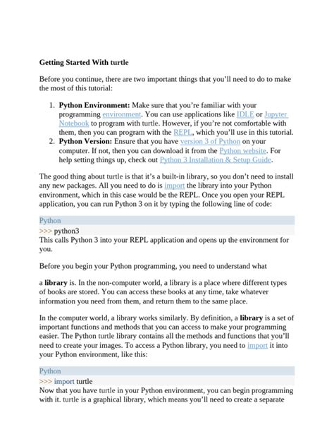 Image result for Python Turtle PDF
