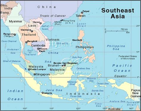 Political Map of East and Southeast Asia: Countries & Boundaries