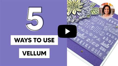 Image result for Using Patterned Vellum Card Making