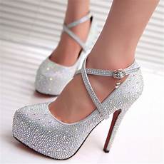 Cheap Silver Heels For Weddings by 2017 High Heels Prom Wedding Shoes Cheap Silver Heels For Weddings