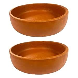 ZENRISE® Terracotta Bird Feeder, Water Tray, Bath tub for Birds in ...