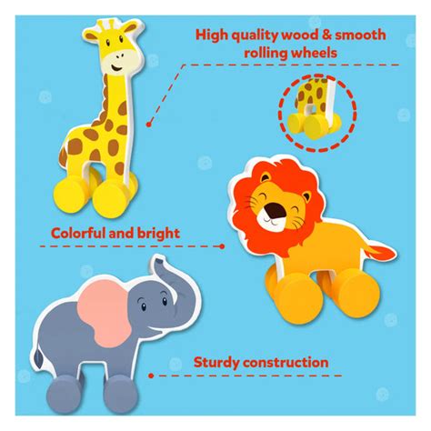 Buy Wooden Animals Online | Animal Toy Set | At Best Price