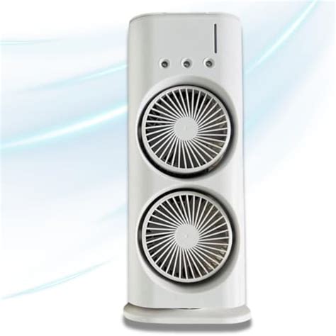 EMBOX Tower Portable Fan, 3 Gears USB Rechargeable, Double-Ended Spray ...