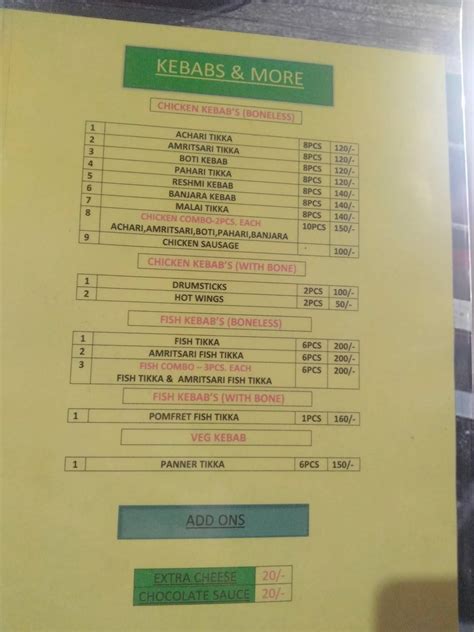 Menu at Buddy Bites, Kolkata, 157