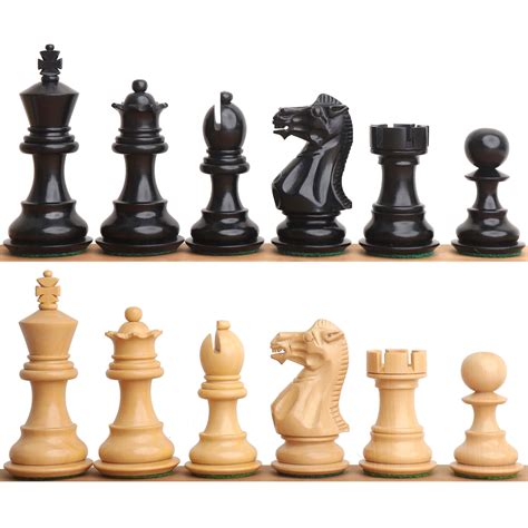 Slightly Imperfect 3.1" Pro Staunton Luxury Chess Set- Chess Pieces On