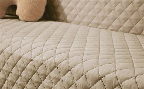 HOKIPO 3 Seater Quilted Polyester Sofa Cover Mat, 170x184 cm, Beige (AR ...