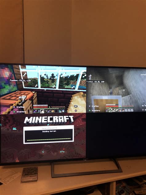 Image result for Minecraft PS4 3 Player Split Screen