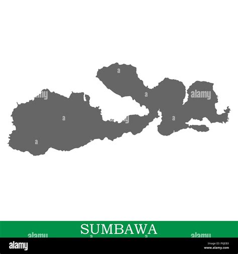 High quality map of Sumbawa is the island of Indonesia Stock Vector Image & Art - Alamy