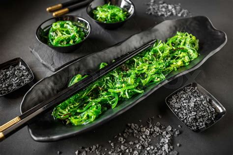 Wakame seaweed salad | Stock image | Colourbox